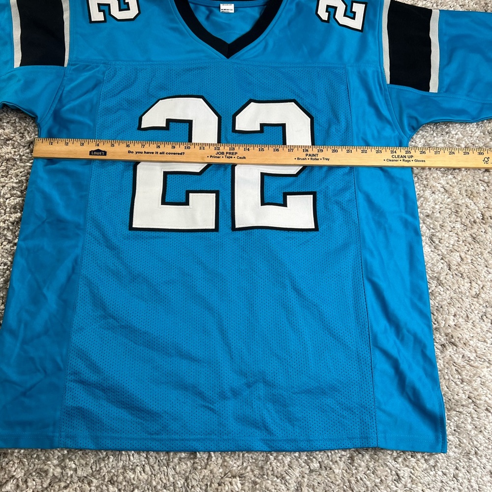 Christian McCaffrey Carolina Panthers Jersey with Black and White Accents - Picture 4 of 6
